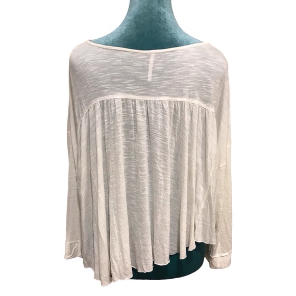 Free People Boho White Embroidered Blouse - Picture 3 of 6